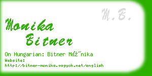 monika bitner business card